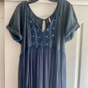 Free People Boho Babydoll Dress